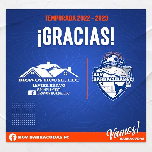 Club RGV Barracudas FC agradece el apoyo